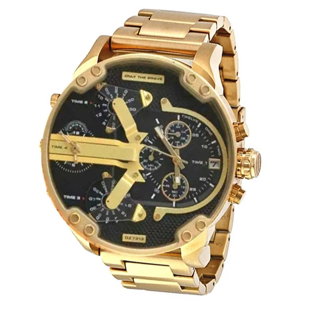 

Men's Watch Fashion Personality Big Dial Trend Watch Stainless Steel With Quartz Watch Business Watch