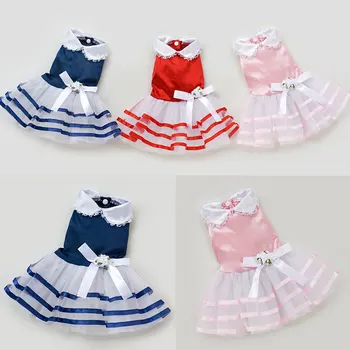 

Summer Dog Clothes for small Dogs Dress Sweet Princess Dress Spring Puppy Small Dog Cat Lace Princess Dress Dog Clothing