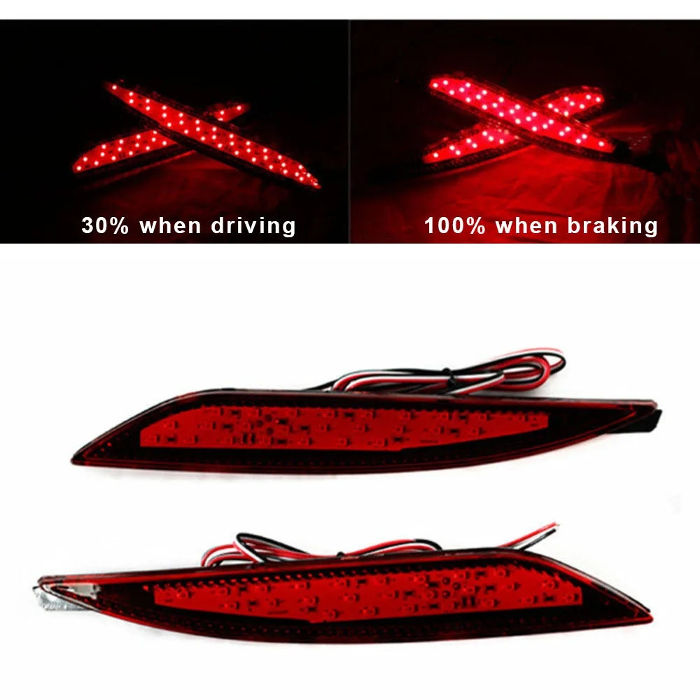 Car Auto LED Lens Rear Bumper Brake Tail Light Part For Hyundai Sonata 2011