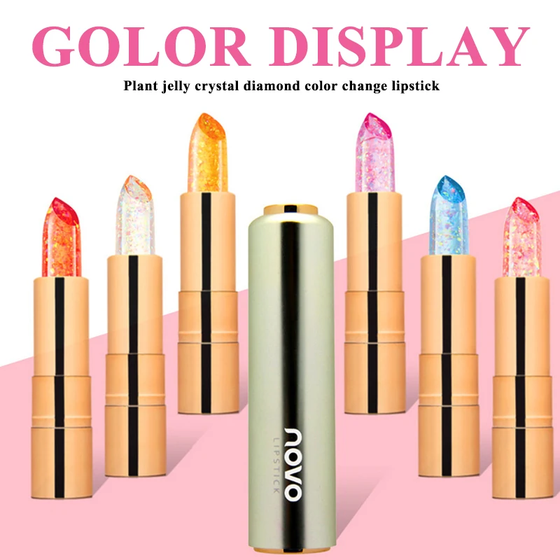 Jelly Lipstick Crystal Diamond Color Change Lipstick lasting Waterproof Moisturizing Lip Balm Three-dimensional Lip TSLM1 Jelly Lipstick Crystal Diamond Color Change Lipstick lasting Waterproof Moisturizing Lip Balm Three-dimensional Lip TSLM1