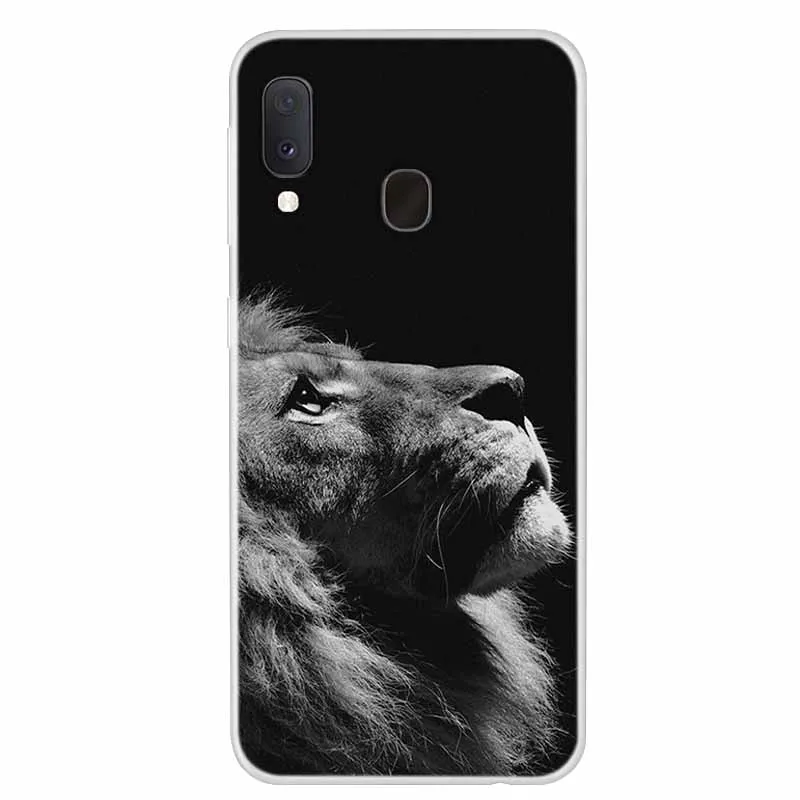 Silicone Soft TPU Lion Print Phone Case Cover