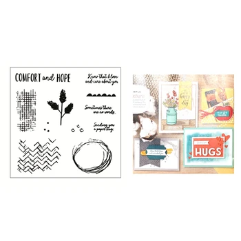 

2020 New Metal Cutting Dies and Scrapbooking For Paper Making Hope Leaf Decorative Embossing Frame Card Craft Clear Stamp Set