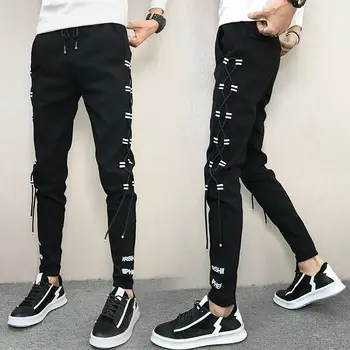 

2020 New Summer Korean Version Of Harajuku Hip Hop Retro Printed Casual Cotton Track Pants