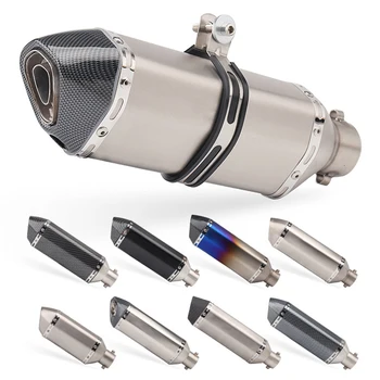

Universal Motorcycle Exhaust Pipe With DB Killer Tailpipe Escape-pipe Gas Vent Vent-pipe Tailpipe For honda aprilia etc