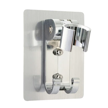 

Punch-free Adjustable Plastic Space Aluminum Shower Bracket Shower Bracket With No Trace Sticker Hand-held Shower Head Bracket
