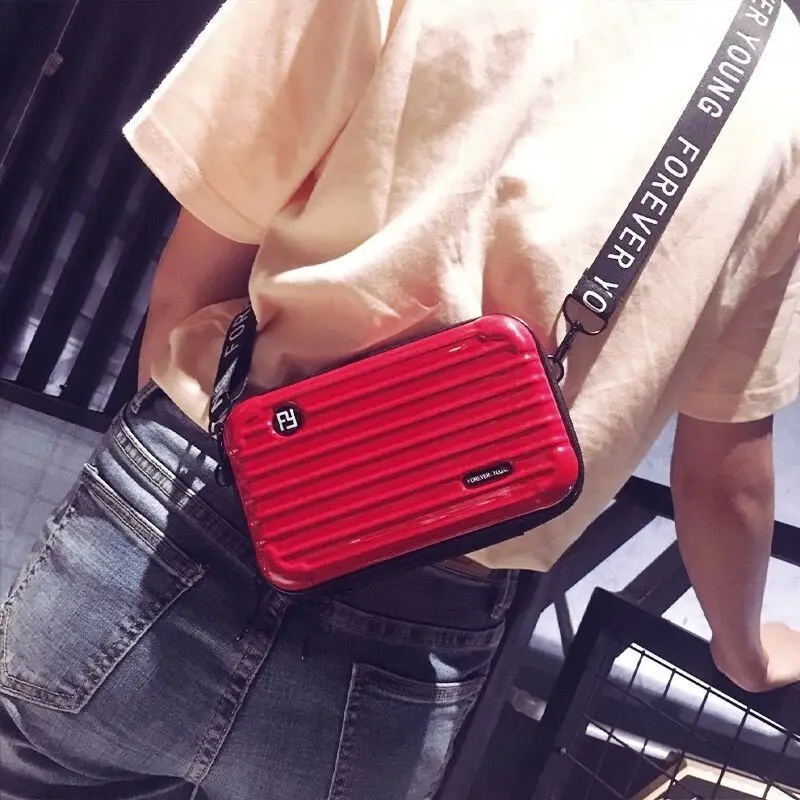 PVC Small Girl Shoulder Cosmetic Box Toiletry Bag Make Up Case Travel Organizer Functional Bags Cases Makeup Kit Koffer