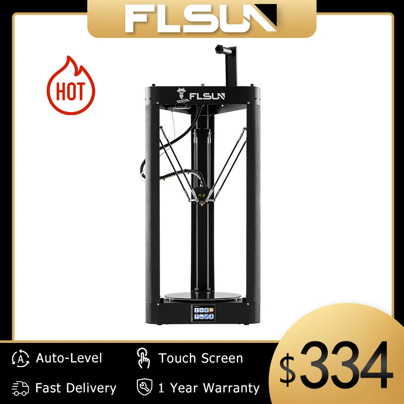 FLSUN 3D принтер QQ S PRO высокая скорость Новый переключатель автовыравнивания
