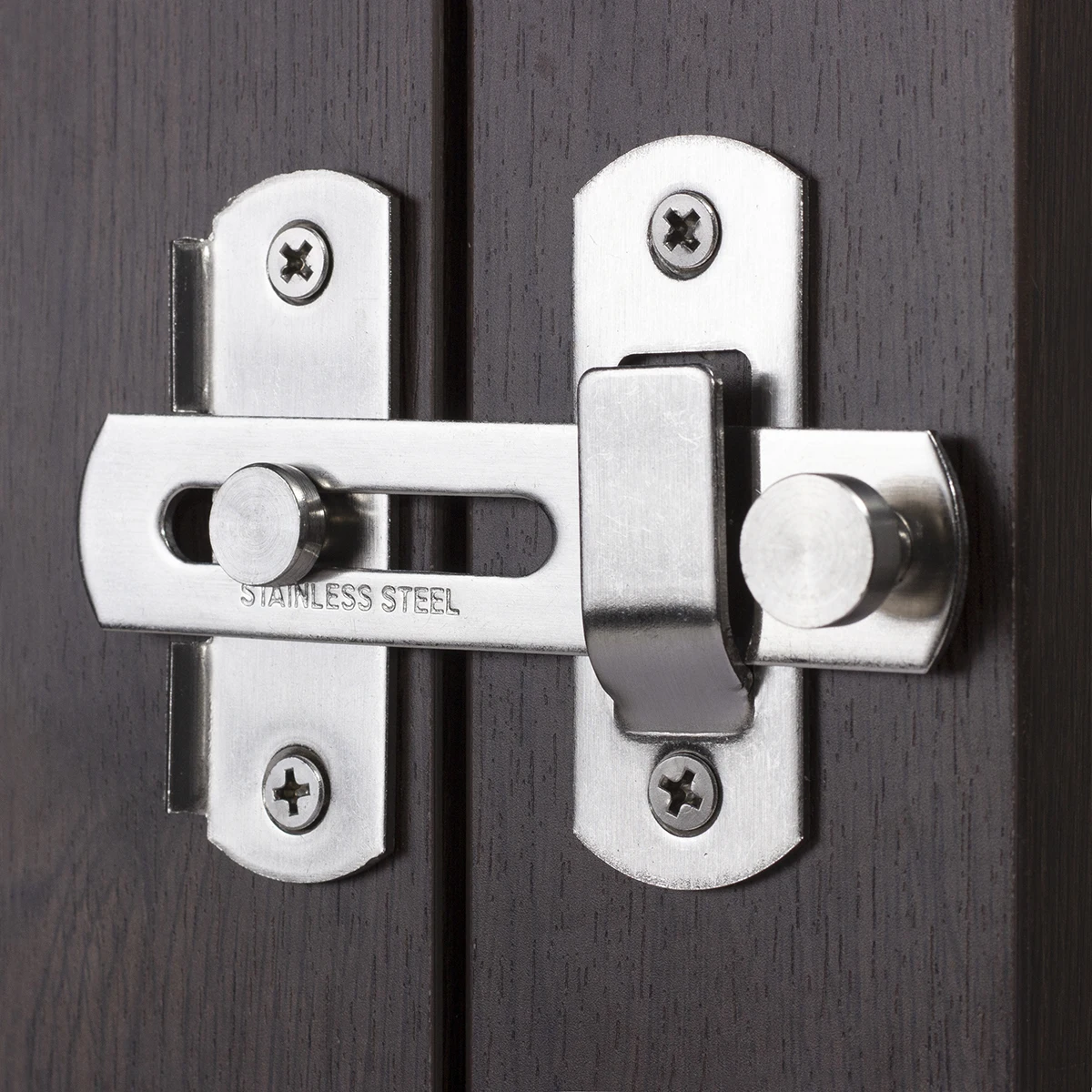 Keenkee Stainless Steel Gate Latches Pet Door Latch Bolt Lock Heavy Duty Flip Latch 2mmThick