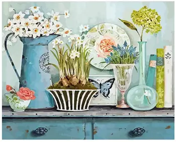 

Ceramic Embroidery Mosaic Craft Kitchen Full Diamond Painting Kits Beads Picture Wall Paper Rhinestones Drawing Christmas Gift