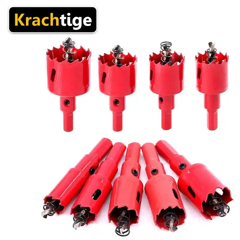 Krachtige 9pcs M42 Drilling Hole Saw Cutting Kit Opener Set Aluminum Iron Pipe Wood Heavy Duty Ceramic Drill Bi | Инструменты