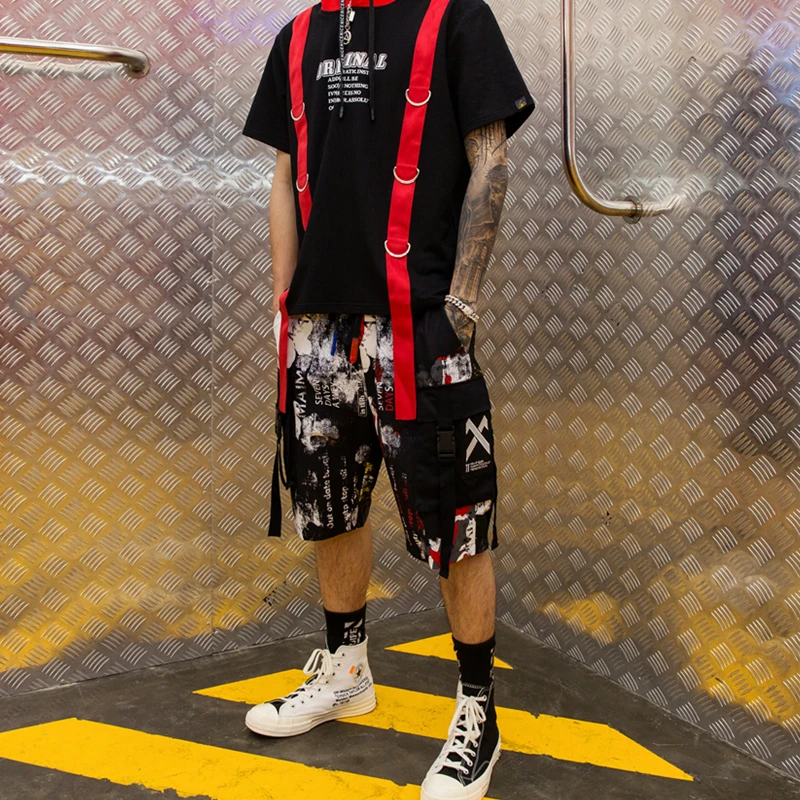 Summer Floral Half Pant For Men Hip Hop 