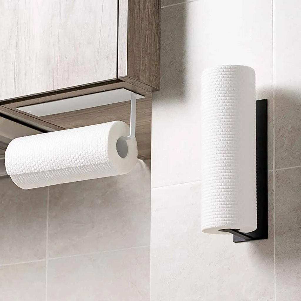1 X Paper Towel Holder Accessories Shelf Under Cabinet Paper Roll