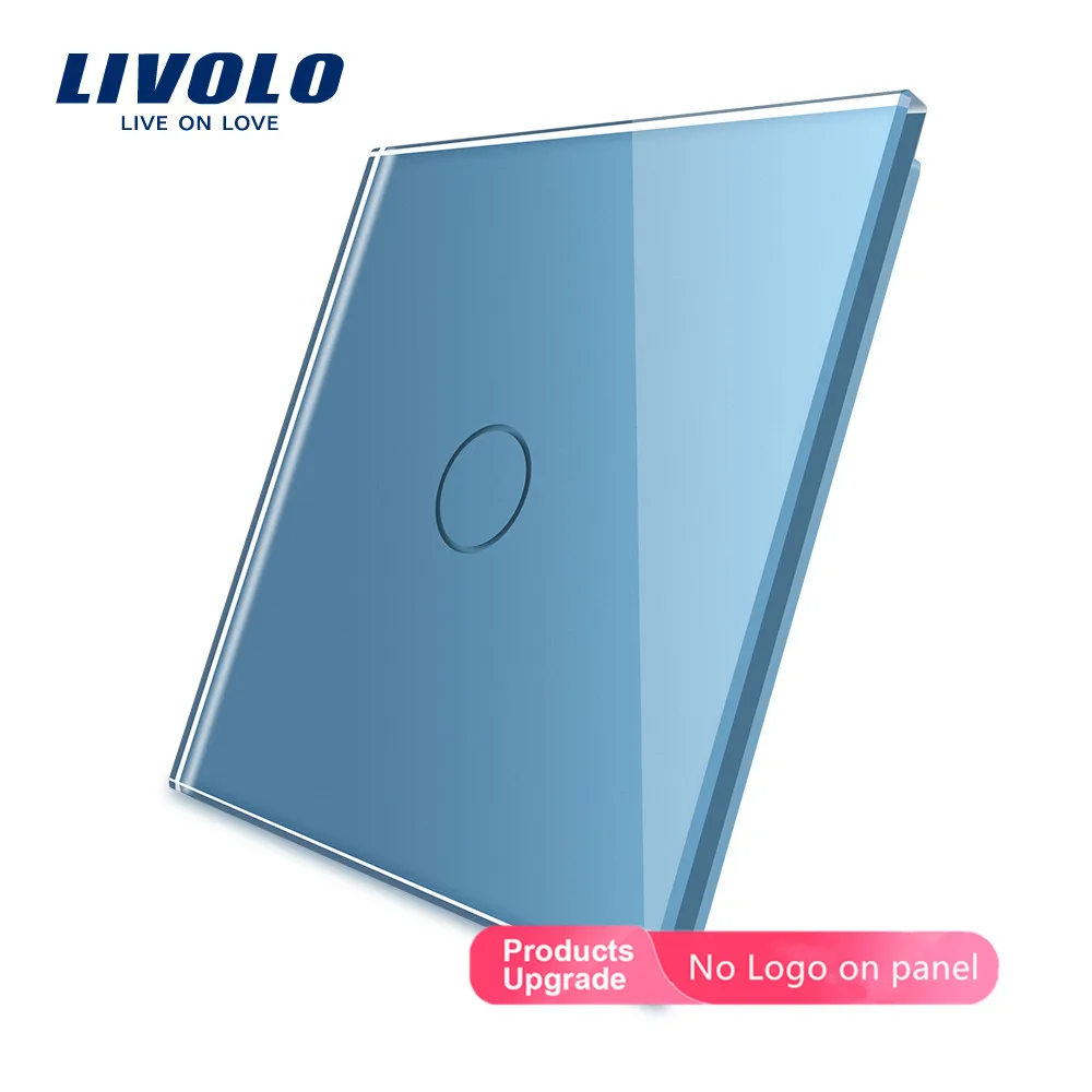 80mm unico painel de vidro para interruptor 05