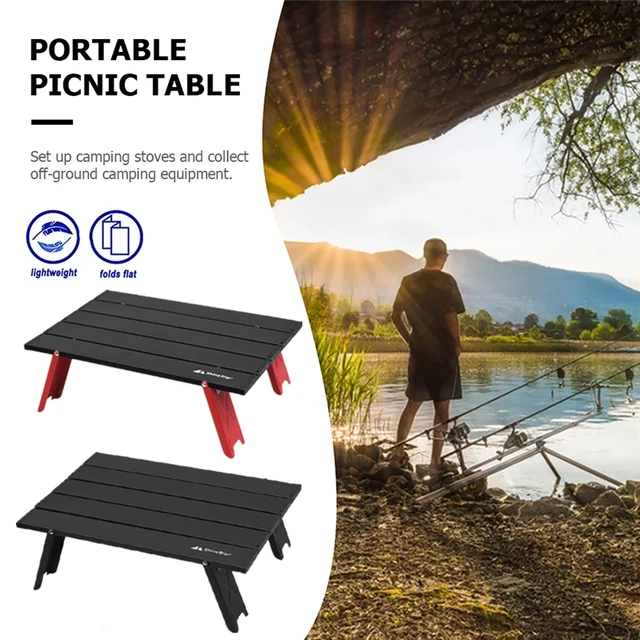 Mini Table pliante Portable ultra-légère, en alliage d'aluminium Durable, pour  Barbecue Camping pique-nique, petite Table de bureau d'extérieur -  AliExpress