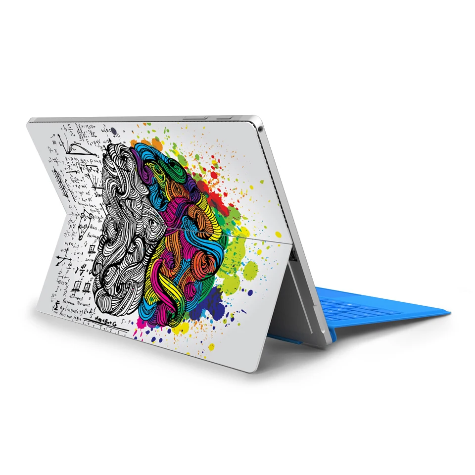 Laptop Skin Per Microsoft Surface Pro 3 4 5 6 7 8 9 X Adesivi In Vinile Colorati Serie Brain Per Surface Go 1/Go 2/Go 3 Back Film