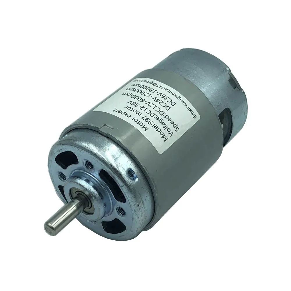 997 Powerful Dc Motor 1236v 600018000rpm High Speed Silent Ball