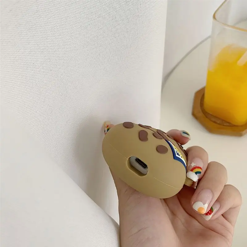 Уникальный чехол в стиле арахиса, силиконовый защитный чехол для Airpods 1/2, зарядная коробка