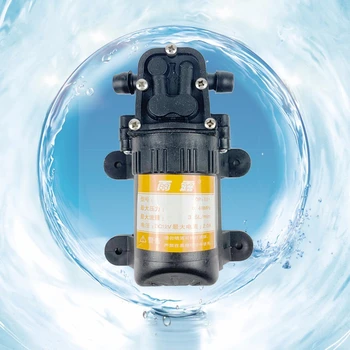 

70PSI 3.5L/min DC 12V Durable Black Micro High Pressure Diaphragm Water Sprayer Car Wash 12 V Agricultural Electric Water Pump