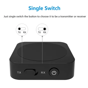 

New 2 in 1 Bluetooth Transmitter Receiver Bluetooth Audio Adapter 3.5mm AUX APT-X for TV Headphones Speaker