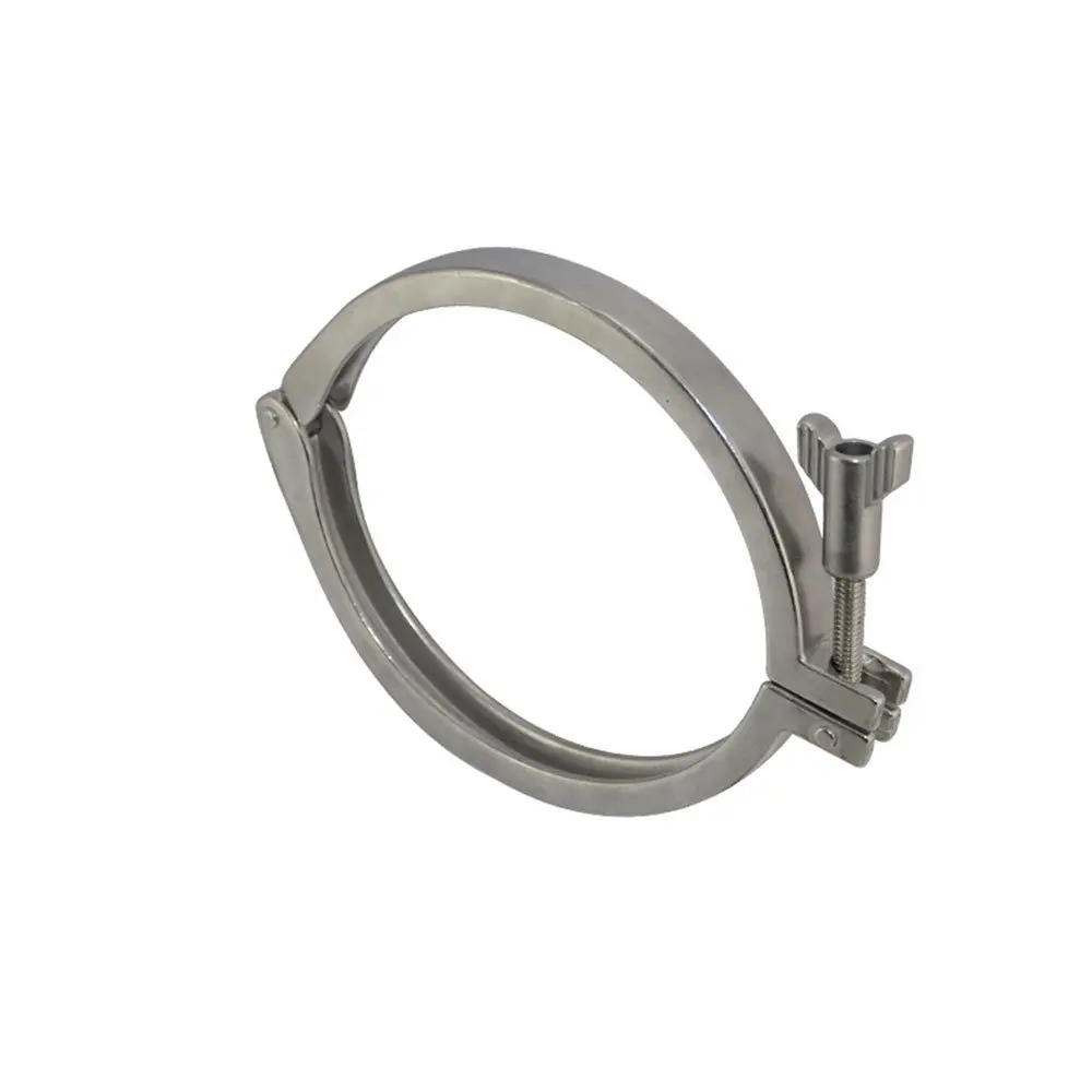 

Free shipping 6" Sanitary Tri Clover Compatible Clamp Fits 183MM OD Ferrule