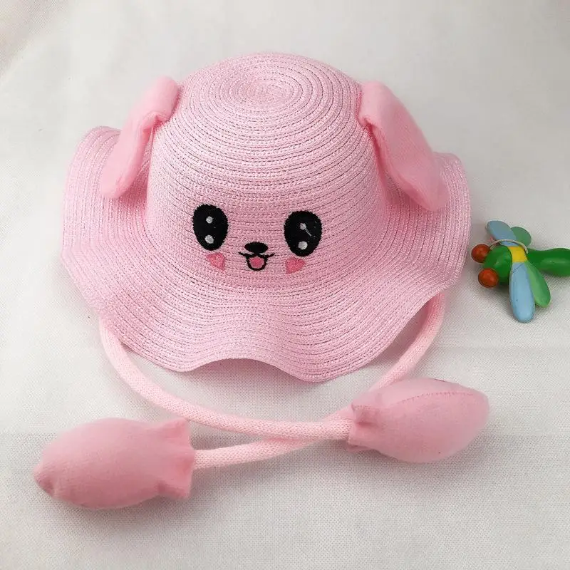 Pink DSstyles/1 шт., модные аксессуары унисекс, Детская летняя шляпа, крутая шляпа, шапка с ушками, подушка безопасности, шапка с кроликом - Цвет: Pink