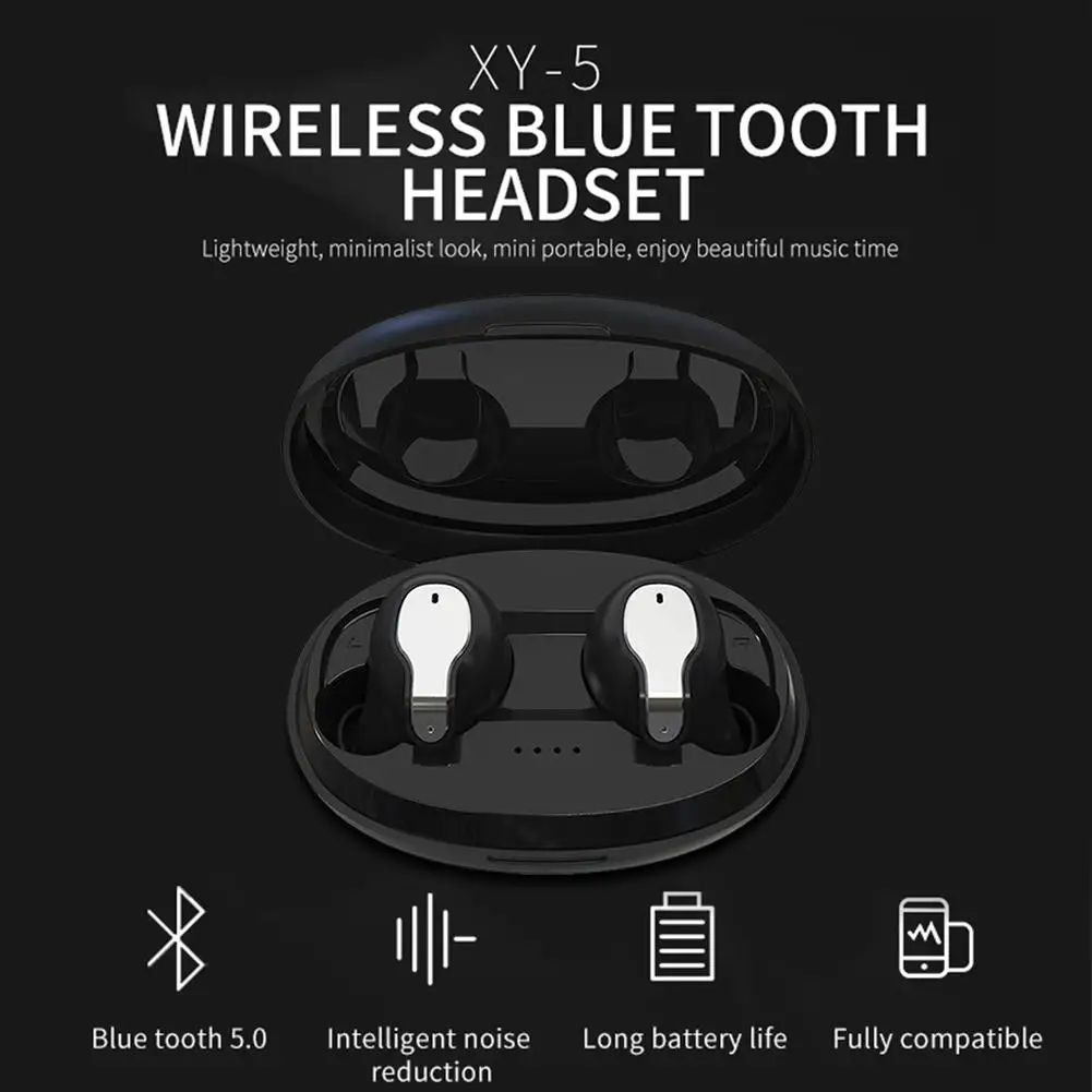 XY-5 Touch TWS 5,0 Bluetooth наушники настоящие беспроводные стерео спортивные наушники bluetooth-гарнитура шумоподавление