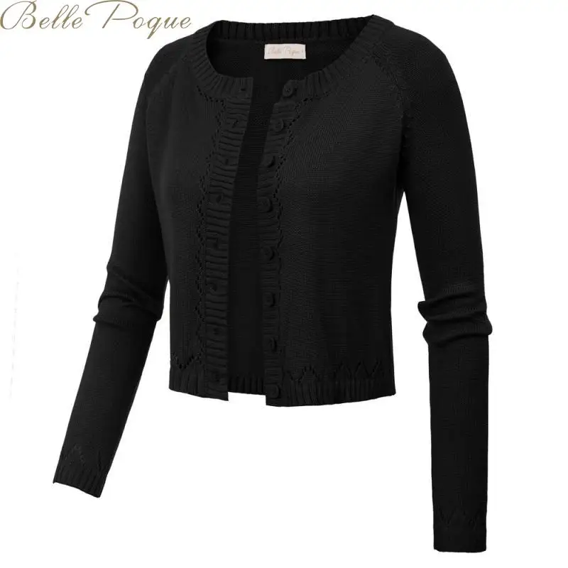

Belle Poque 2019 Women Button Knitted Cardigans Sweater Solid Loose Single Breasted Casual Knit Cardigan Outwear Winter Jacket