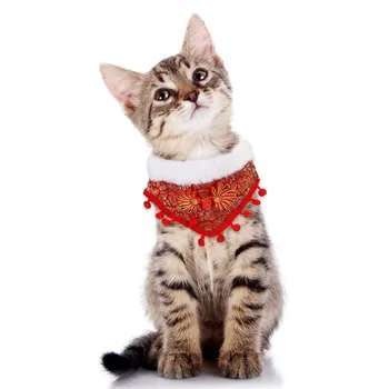 

Bandana Collar for Cats Dog Pet Puppy Scarf Neckerchief Adjustable Christmas Bowtie Bandanas Collar Triangular Pet Accessories