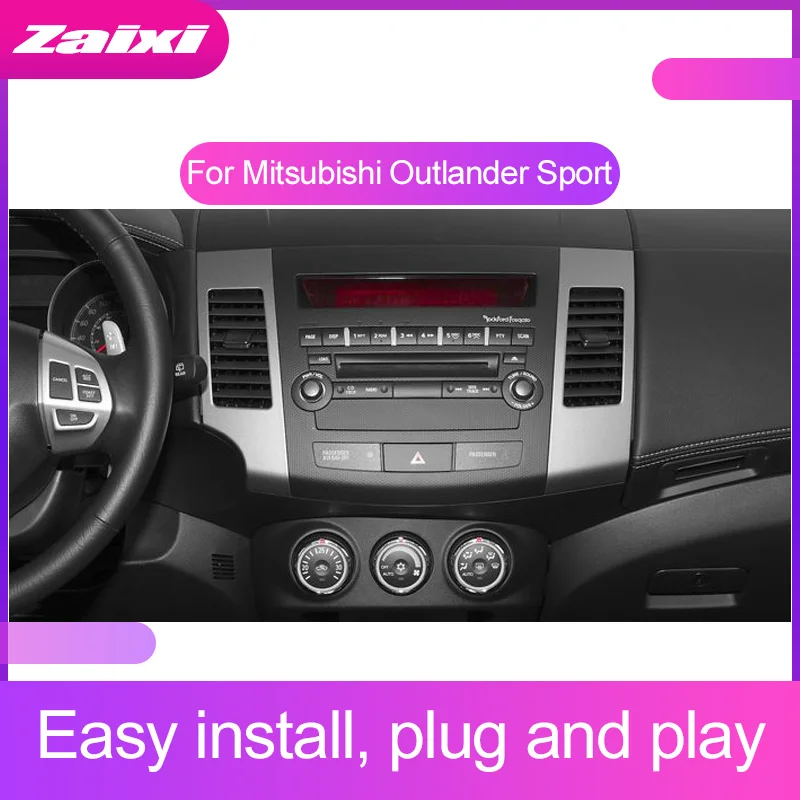 ZaiXi HD мультимедиа для Android плеер 2 Din wifi gps-навигация Авторадио для Mitsubishi Outlander Sport 2010~ gps радио