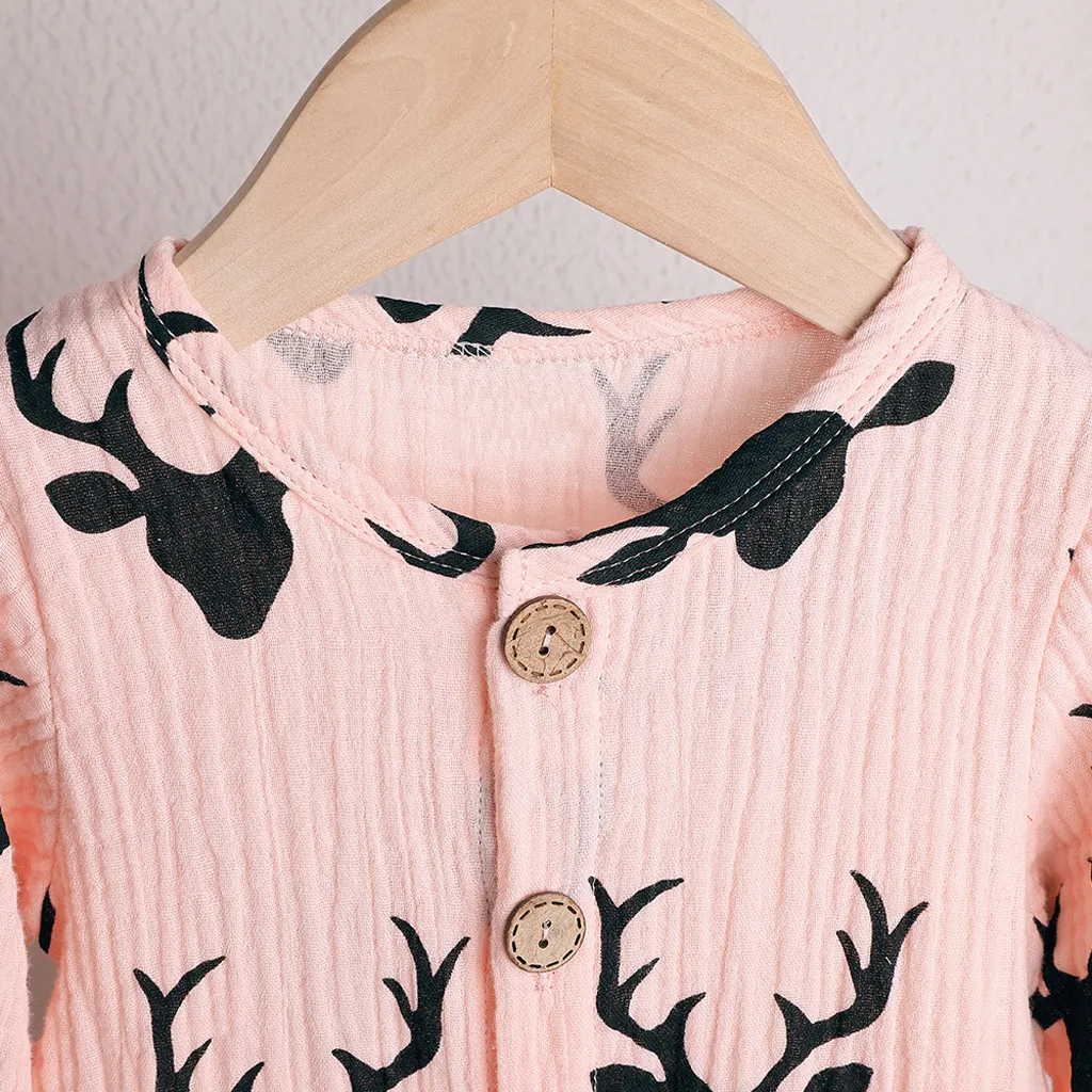 new born baby clothes baby boy romper winter clothes costume romper onesie disfraz bebe halloween 2019 Christmas Deer Cartoon Z4