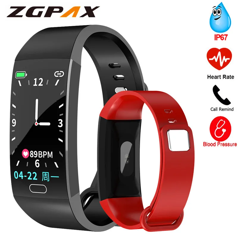 

R1 Sports Smart Band Fitness Tracker Heart Rate Blood Pressure Oxygen Monitor IP67 Smart Bracelet Call Reminder Health Bracelet