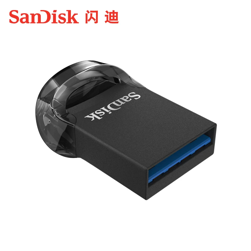 Двойной Флеш-накопитель SanDisk USB 3,1 флеш-накопитель Fit 32 ГБ флэш-накопитель флэш-памяти de 64 Гб памяти 128 ГБ 256 130 МБ/с. 16 Гб мини диско-де-U для ПК/Noteboo