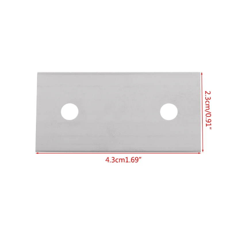 

5 Pcs Aquarium Glass Fish Tank Stainless Steel Algae Scraper Blade Cleaner Blade