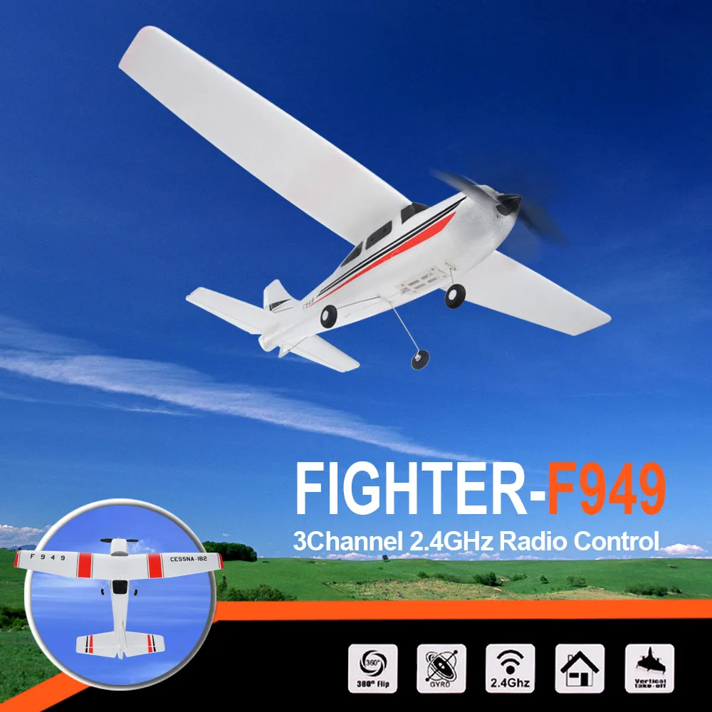 

RC Plane F949 F-949 3CH 2.4G Remote Control Airplanes 3 Coreless Motors 360 Flip RTF Glider Glidin EPP Aircraft Airplane Toys