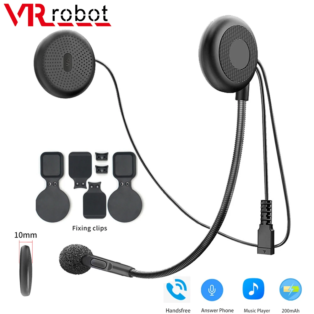 VR robot Мотоцикл Bluetooth 5 0 Стереогарнитура Универсальный мотоциклетный шлем наушник