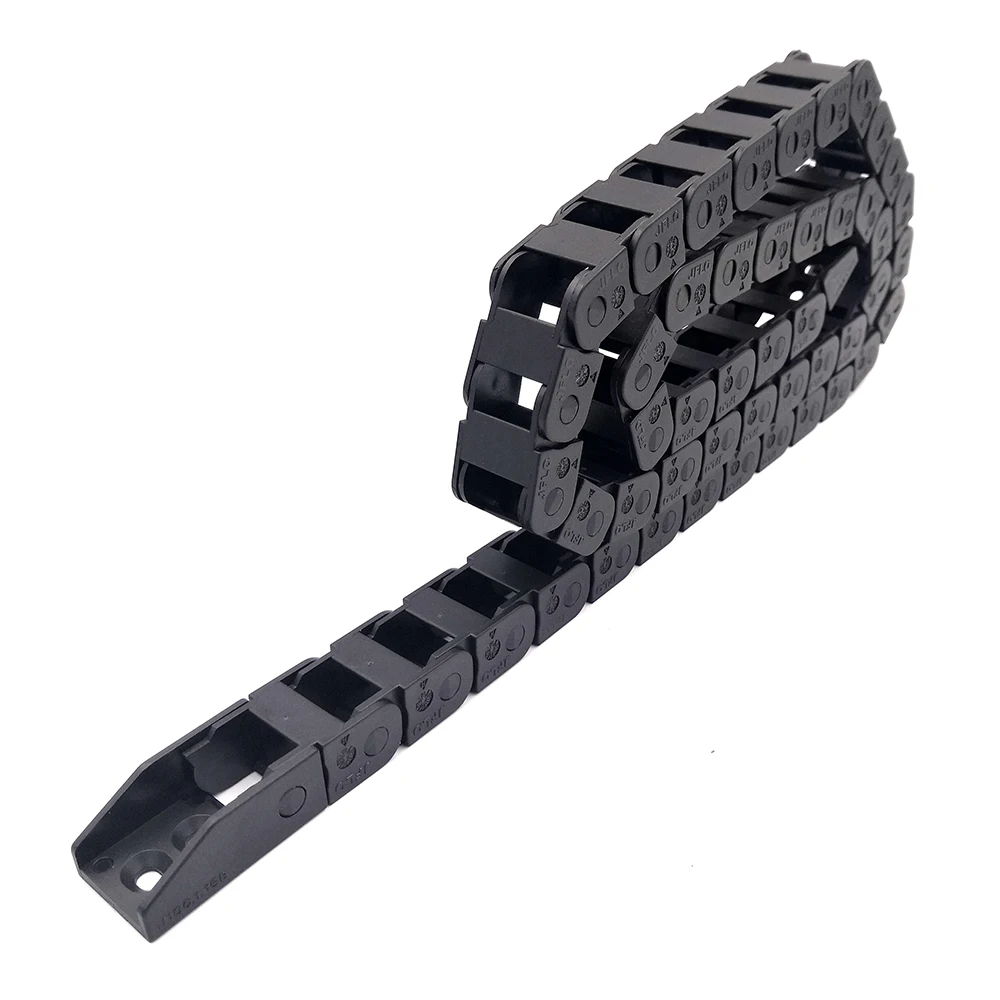 JFLO 1 Meter 10x15mm Towline Cable Wire Carrier Drag Chain For CNC Machine Tools Transmission Bridge Non Opening Hot