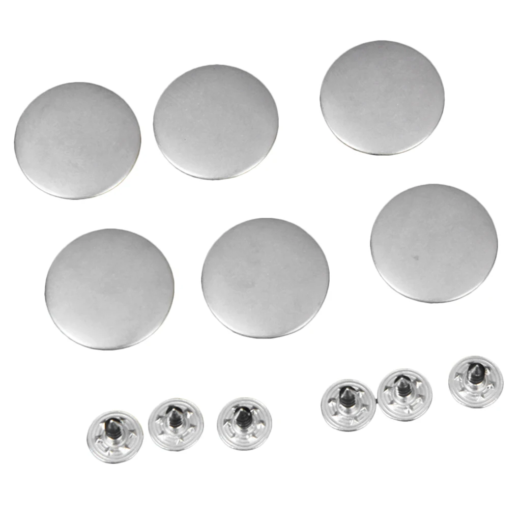 Jeans Glossy Buttons, Hammer On, 20mm, Pack Of 6 Sets, Antique Brass  Replacement Jean Button