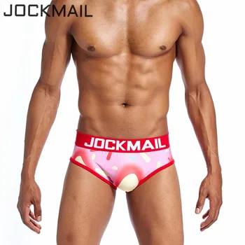 

JOCKMAIL Brand Men's Underwear Sexy Playful printed Briefs slip Male Underpants calzoncillos Breathable Cuecas Gay Male Panties