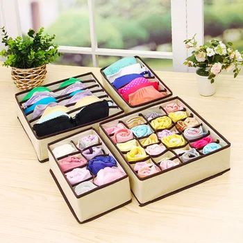

Home Storage Underwear Bra Organizer Storage Box Drawer Closet Organizers Boxes for Scarfs Socks Bra Underware Women Men