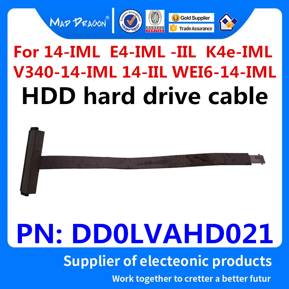 Cabo de disco rígido sata ssd hdd para lenovo thinkbook 14-iml E4-IML-iil K4e-IML V340-14-IML yt v340 14-iil WEI6-14-IML dd0lvahd021
