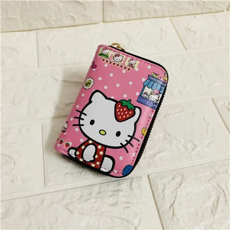 Хаки HELLO KITTY мультяшный модный студенческий кошелек, Дамский милый персональный Кошелек для монет, для мальчиков и девочек, милый из Жестяного материала, сумка для монет - Цвет: Хаки
