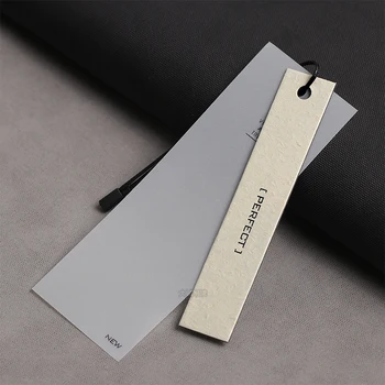 

High-end clothing tag custom LOGO tag spot hangtag tag for women's clothing with rope cords