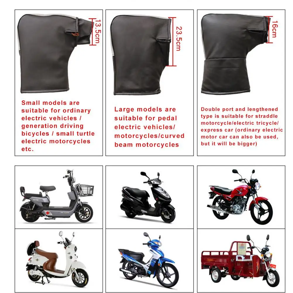 Зимние теплые Мотоциклетные Перчатки со светоотражающей полоской, ветрозащитные водонепроницаемые теплые мотоциклетные ручки