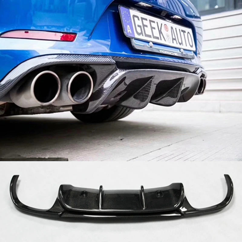 

For Porsche 911 991.1 GT3 VRX Style 2012 2013 2014 2015 Carbon Fiber Rear Bumper Lip Spoiler Rear Diffuser Protector