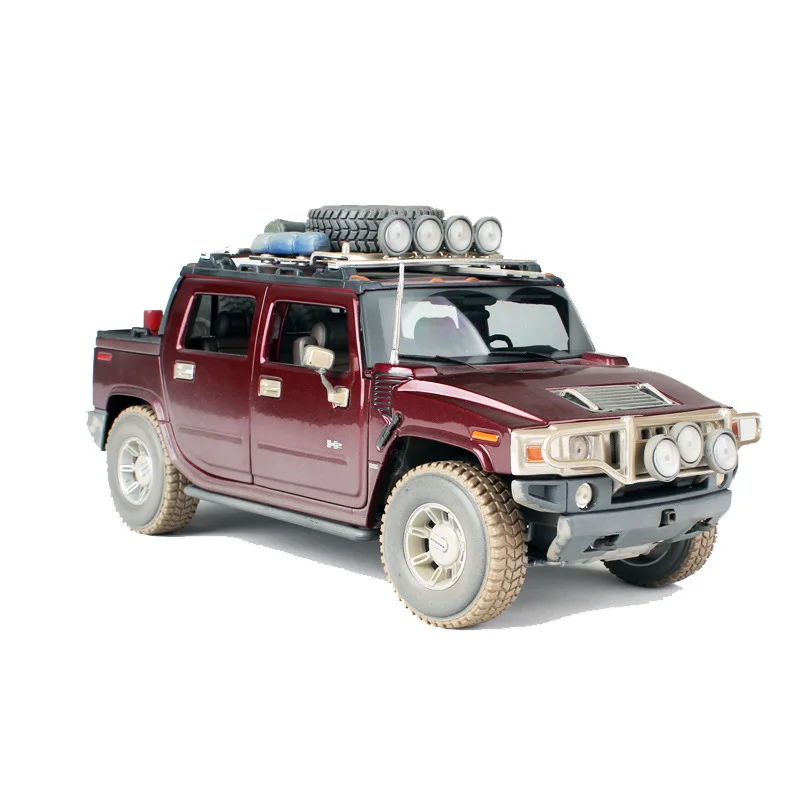 

1:18 Hummer H2 SUT CONCEPT Dirty Version Metal Luxury Vehicle Diecast Pull Back Cars Model Toy Collection Xmas Gift