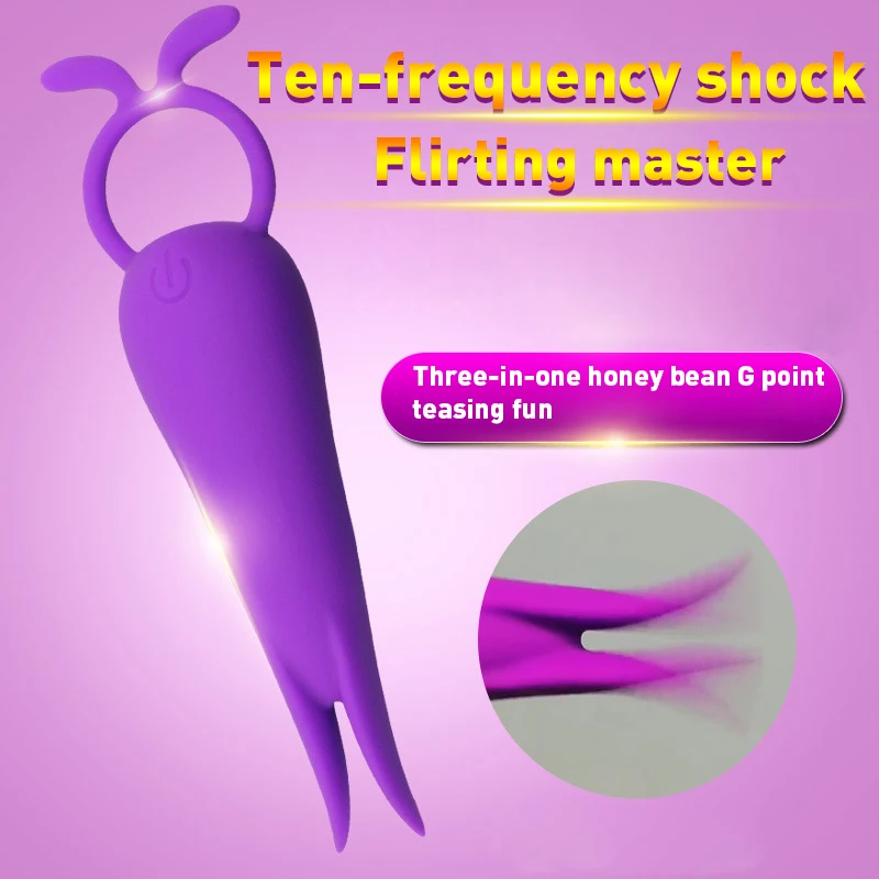 10 Speeds Breast Massage Nipple Vibrator Clitoris Vaginal Clip Tongue Oral Sex Vibrating Fast Climax Toys for Women | Красота и