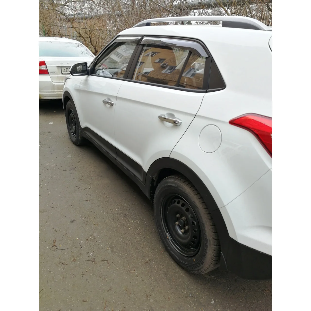 Дефлекторы окон Хендай Creta ix25 ветровики, защита от солнца, защита от дождя, козырьки на окна