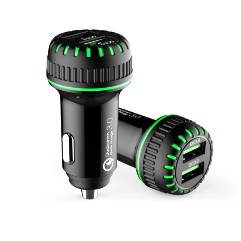 

Universal QC3.0 Car Cigarette Lighter Socket 4.8A Type-c PD Fast Charger USB Auto Charger For iPhone Charging In Car Interior