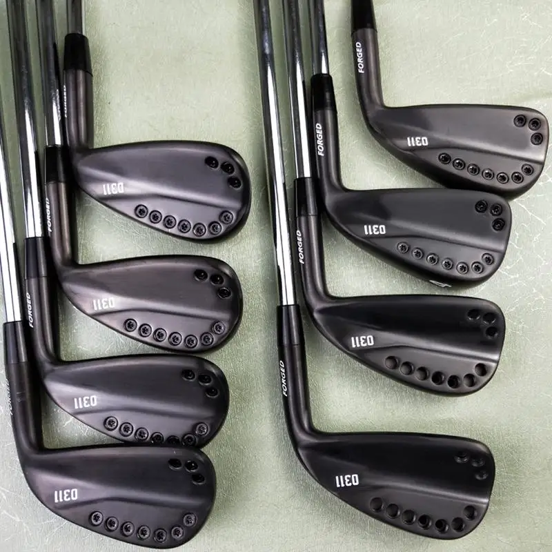 

Golf Clubs 0311 black Golf Irons Set Forged Iron 3-9W Steel and graphite Shaft With headcover free shipping