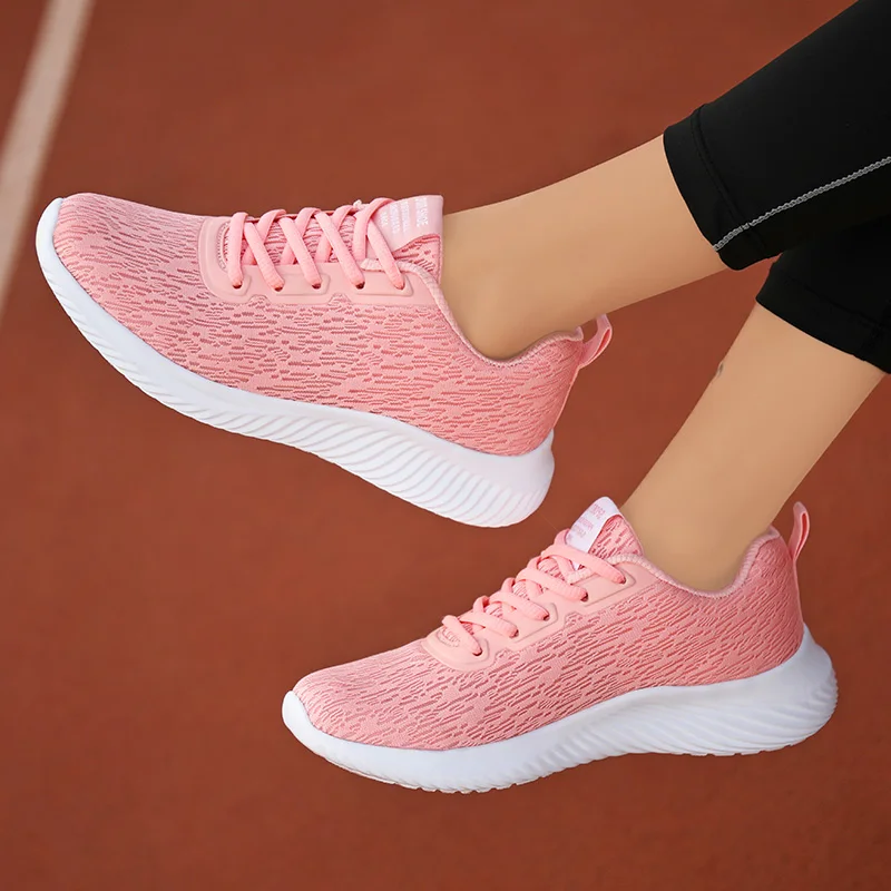 Sneakers estive donna ballerine stringate leggere moda Tennis scarpe da  corsa sportive morbide scarpe Casual in pelle femminile rosa 2021 scarpe da  donna ginnastica - AliExpress